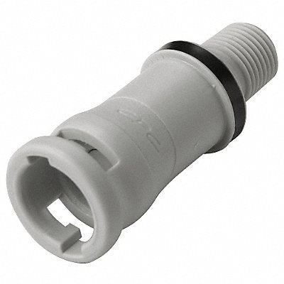 Coupler Polypropylene Gray Push In