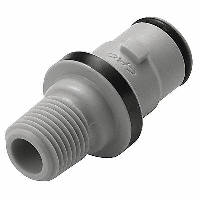 Coupler Polypropylene Gray Push In