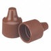 Cap 15 mm Dia Brown PK100