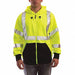 Hi-Vis Hooded Sweatshirt Cl. 3 Lime XL