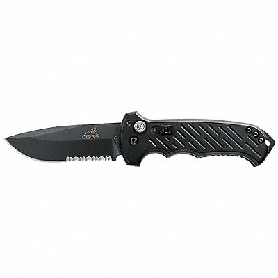 Automatic Knife Serrated Drop 3-13/16 in