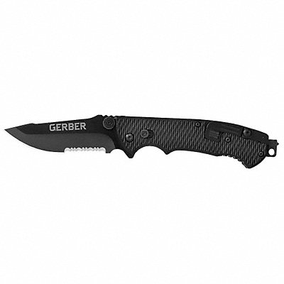 Folding Knife Serrated Drop 3-1/2 in