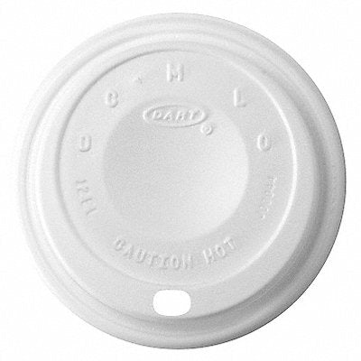 Disp Hot Cup Lid 10oz-14 oz White PK1000