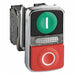 Illum Push Button 22mm 1NO/1NC Green/Red