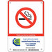 AZ State No Smoking Sign 14X10 Plas