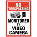 No Trespassing Sign 14X10 English