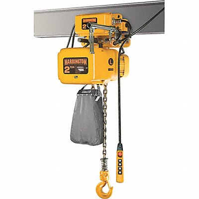 Elec. Chain Hoist w/Trolley 4000lb 20ft