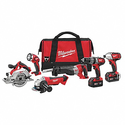 Cordless Combination Kit 6 Tools 18V DC