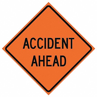 G7231 Accident Ahead Traffic Sign 36 x 36 
