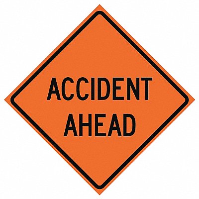 G7231 Accident Ahead Traffic Sign 48 x 48 