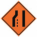 G7239 Lane Ends Traffic Sign 36 x 36 