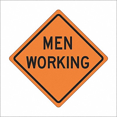 Workers Ahead Traffic Sign 36 x 36 
