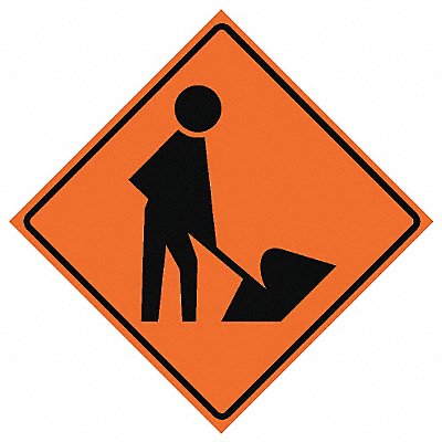 G7241 Workers Ahead Traffic Sign 48 x 48 