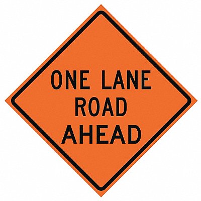 G7242 One Lane Road Traffic Sign 36 x 36 