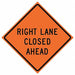 G7243 Lane Closed Traffic Sign 48 x 48 