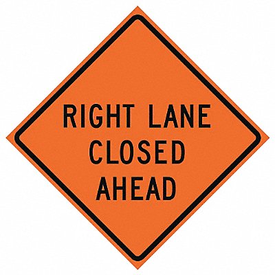 G7243 Lane Closed Traffic Sign 36 x 36 