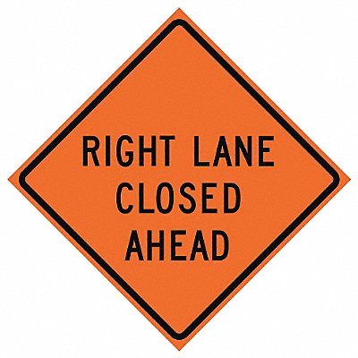 G7243 Lane Closed Traffic Sign 36 x 36 