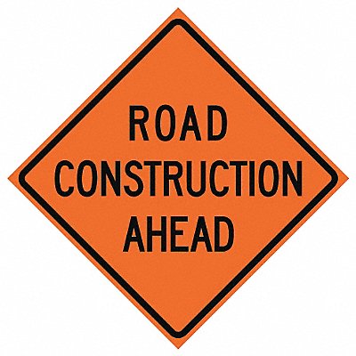 Road Construction Ahead Sign 48 x 48