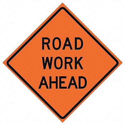 Road Work Ahead Traffic Sign 48 x 48 