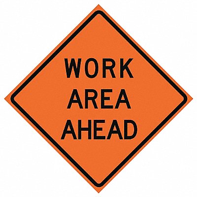 Work Area Ahead Traffic Sign 36 x 36 