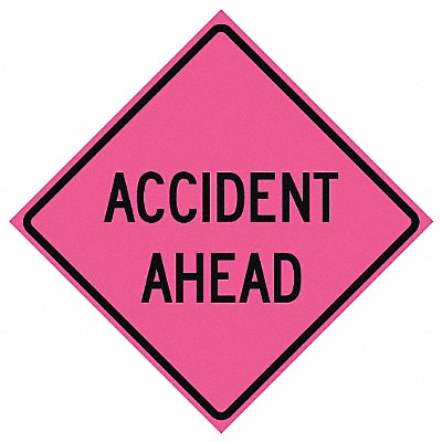 Accident Ahead Traffic Sign 36 x 36 