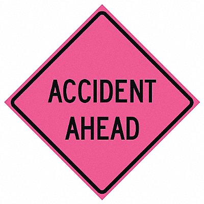 Accident Ahead Traffic Sign 48 x 48 