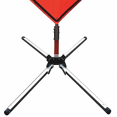 Sign Stand Aluminum 15 in Maximum Mast H