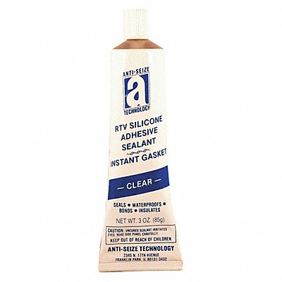 RTV Silicone Sealant 3 oz Tube Clear