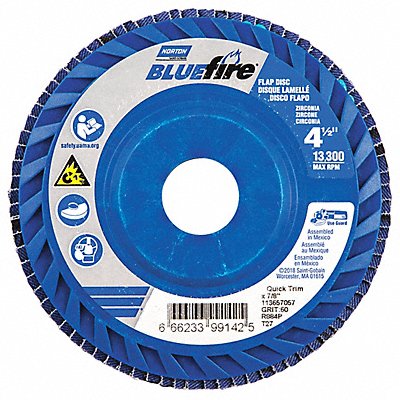 H5956 Fiber Disc 4 1/2 in Dia 7/8in Arbor