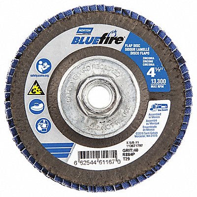 H7426 Fiber Disc 4 1/2 in Dia 5/8in Arbor