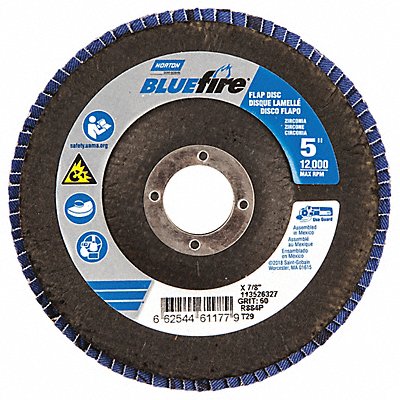 H7381 Fiber Disc 5 in Dia 7/8in Arbor P60 Grit