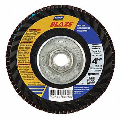 H5958 Fiber Disc 4 1/2 in Dia 7/8in Arbor