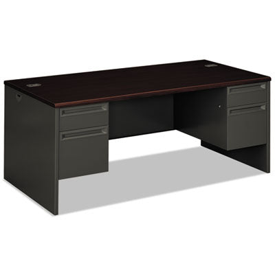 DESK,72X36,DBL PED,MY/CC