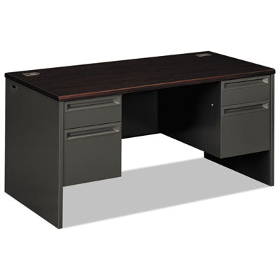 DESK,60X30,DBL PED,MY/CC