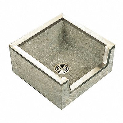 Sq Mop Basin Drop Front 36x36 SS Trim