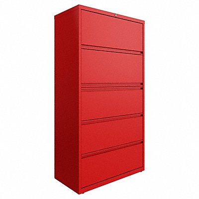 Lateral File 5DR 36 in Red