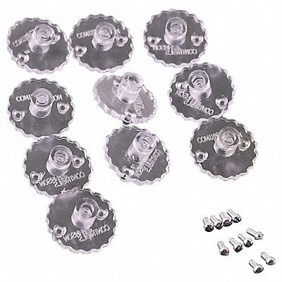 Tstat Knob Clear 10-Dials and Screws