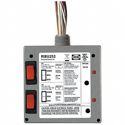 Enclsd Rly 10A 2SPST-N/O 10-30VAC/DC 120