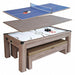 Driftwood Air HockeyTable w/Benchs 7 ft.