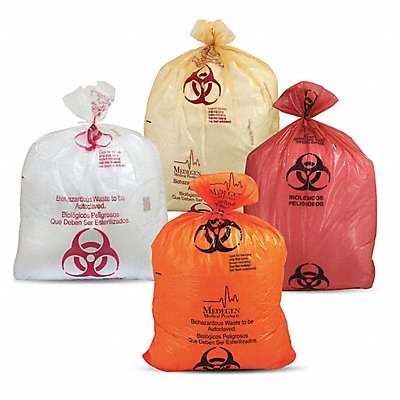 Autoclavable Biohazard Bags 33 gal PK200