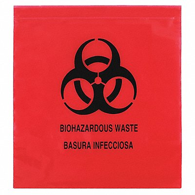 Transfer Bag 12 in L 12 in W Red PK1000