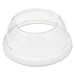 LID,PET,DOME,W/HOLE,CLR