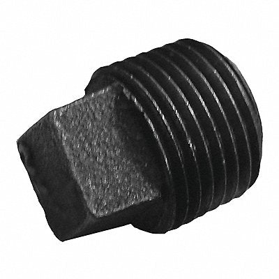 Black Square Head Plug 3/4 In