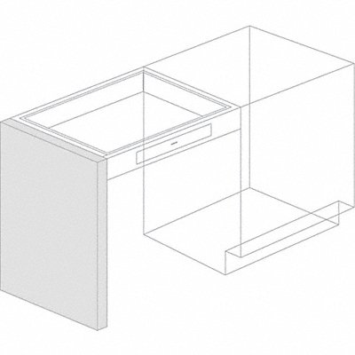 Panel End Support 32-5/8 H Pearl White