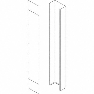 Pipe Enclosures 84 H Pearl White