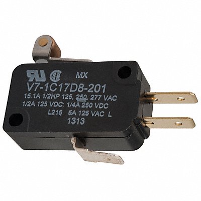 Prmium Mini Swch 15A SPDT Shrt Rolr Levr