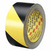 Floor Tape Black/Yellow 1 inx108 ft Roll