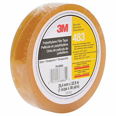 Film Tape 1 in x 36 yd Clear 5.3 mil