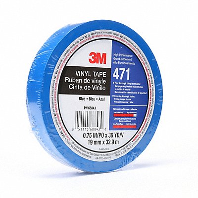 J1038 Floor Tape Blue 3/4 inx108 ft Roll