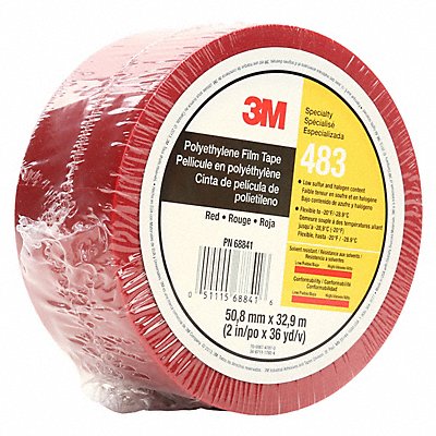 Film Tape 2 in x 36 yd Red 5.3 mil